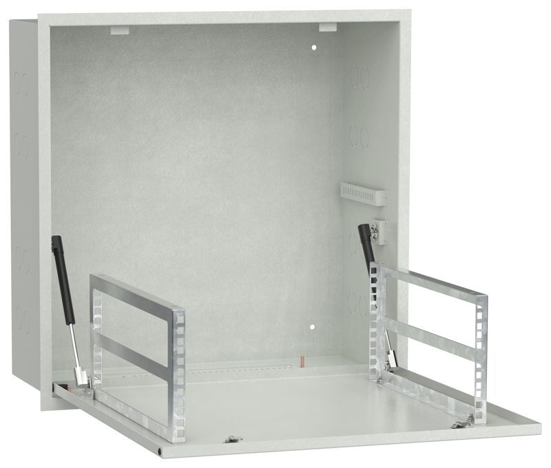 Шкаф встраиваемый потол. 4U 600х600мм дверь метал. Сер. LINEA R ITK LR35-4U66-MF