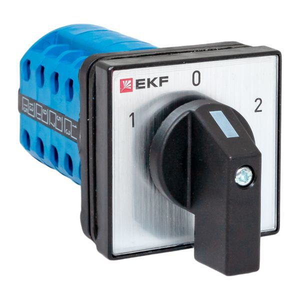 Переключатель кулачковый ПК-1-24 4п 10А "1-0-2" IP65 EKF pk-1-24-10-65