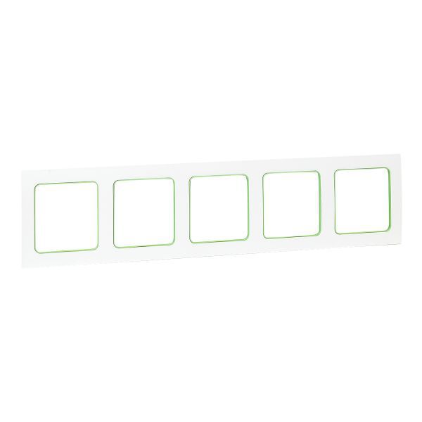 Рамка 5-м Стокгольм бел. с линией цвета зел. EKF EXM-G-306-20