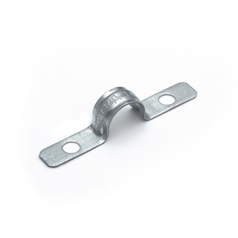 Скоба крепежная двухлапковая усиленная противопожарная СМДУ d14-15мм метал. отв. d 6.5мм (уп.100шт) Промрукав PR13.02435