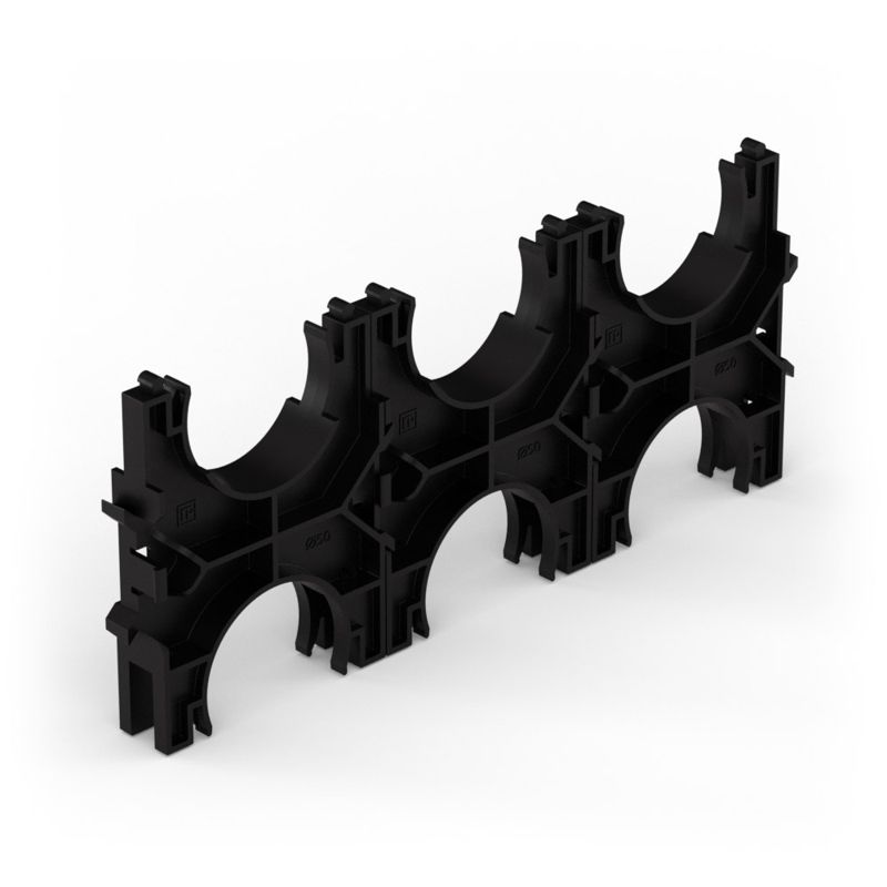 Кластер тройной двухсторонний для двустен. труб d50мм Промрукав PR13.02577