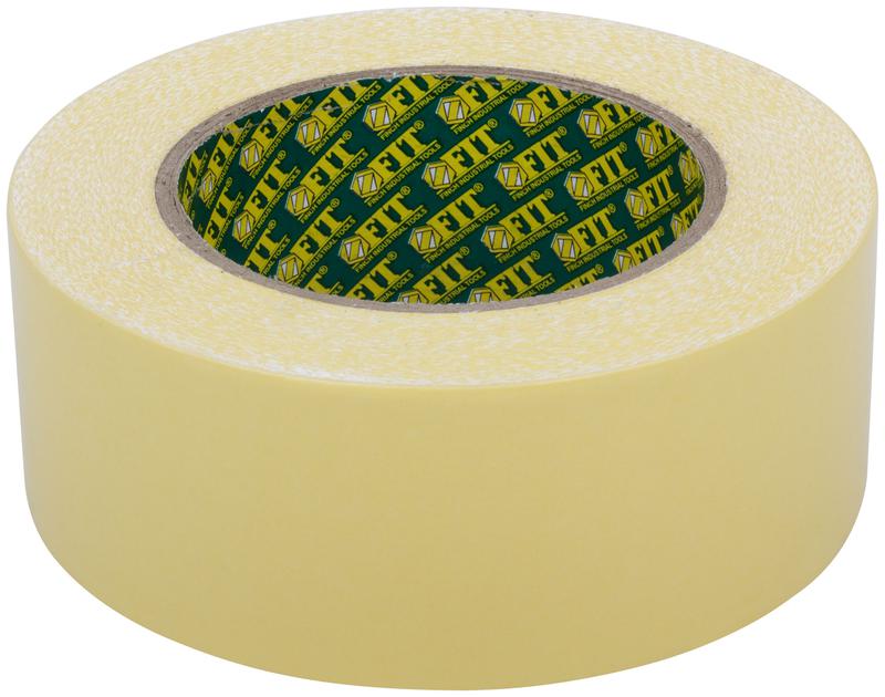 Лента клейкая двусторонняя на тканевой основе 48ммх25м FIT 11835