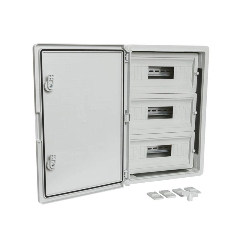 Корпус пластиковый распределительный ЩРН-45 IP65 сер. дверь 500х350х190 Промрукав PR08.26500
