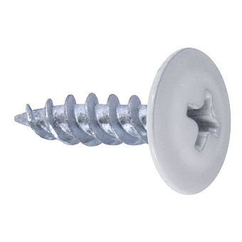 Саморез 4.2х32 с прессшайбой острый цинк RAL 9003 бел. (уп.1000шт) Промрукав PR08.9315