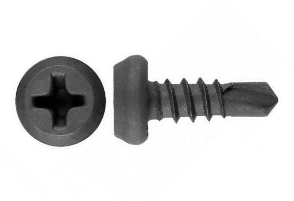 Саморез "Клоп" 3.5х9.5 металл-металл фосфатированный шлиц Philips №2 сверло (уп.1000шт) Промрукав PR08.9360