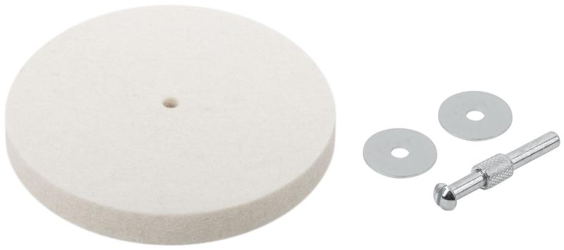 Круг полировальный фетровый со штифтом 115мм FIT 38703