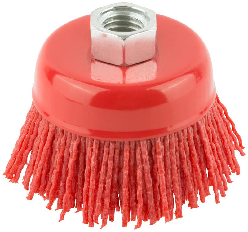 Корщетка-чашка нейлоновая гайка М14 профи 65мм FIT 38796