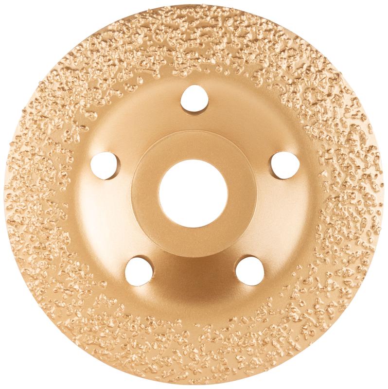 Диск шлифовальный наклонный твердосплавный посадочный диаметр 22.2мм 125мм Р14 FIT 39532