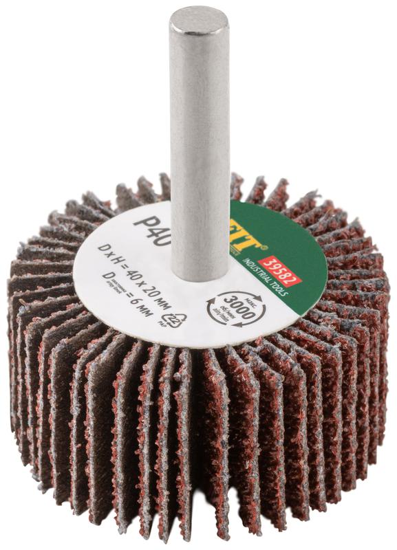 Диск лепестковый для дрели радиальный 40х20х6мм Р40 FIT 39582