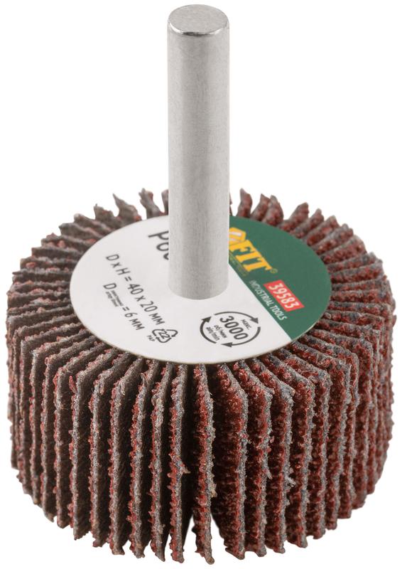 Диск лепестковый для дрели радиальный 40х20х6мм Р60 FIT 39583