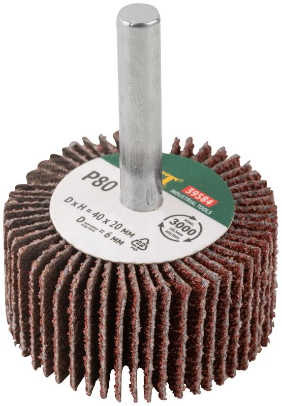 Диск лепестковый для дрели радиальный 40х20х6мм Р80 FIT 39584