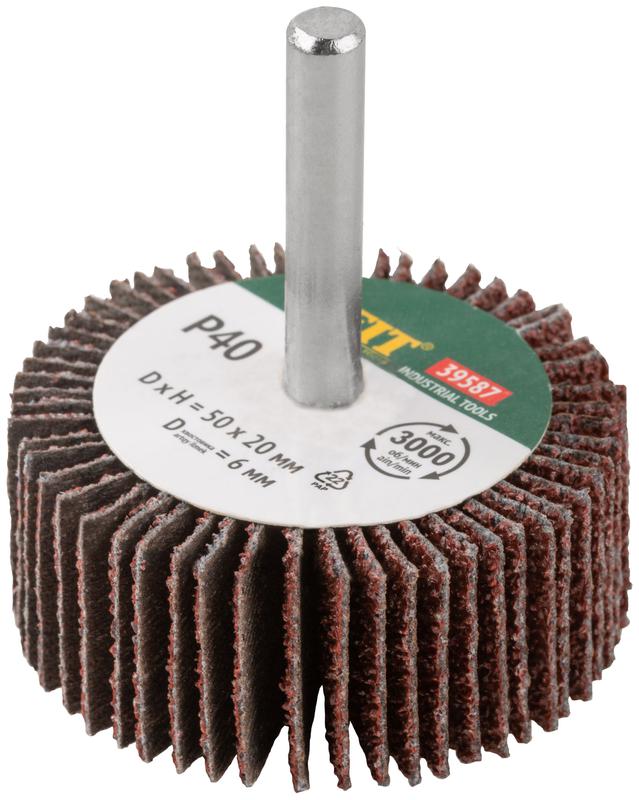 Диск лепестковый для дрели радиальный 50х20х6мм Р40 FIT 39587