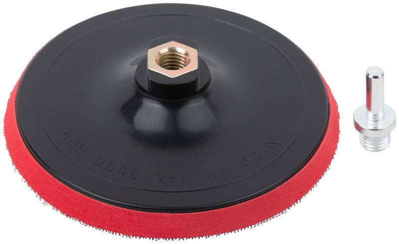 Диск шлифовальный с липучкой гайка М14 + переходник для дрели 150х10мм FIT 39622