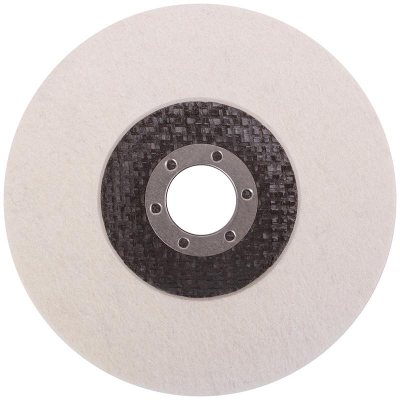 Круг полировальный войлочный для УШМ сплошной 125мм FIT 39869