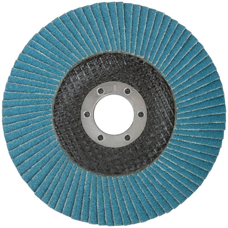 Круг лепестковый торцевой циркониевый плоский 125мм P 80 FIT 39974