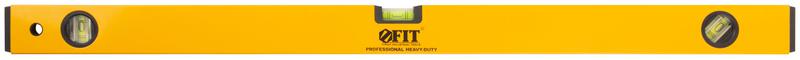 Уровень "Магнит" 3 глазка магниты шкала профи 800мм корпус усиленный желт. FIT 18248