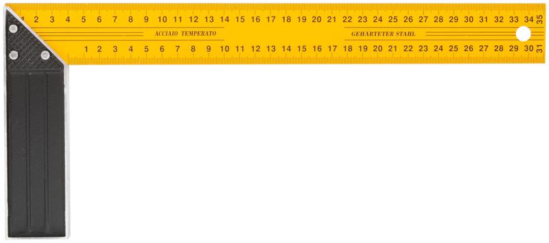 Угольник столярный усиленный 350мм желт. FIT 19435