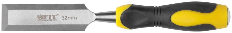 Стамеска профи CrV двухцветная прорезиненная ручка 32мм FIT 43184
