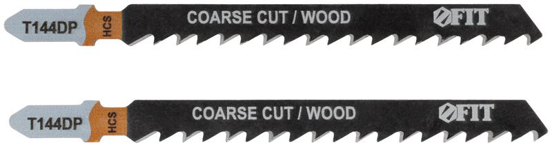 Полотно по дереву HCS разведенные шлифованные зубья 100/74/4мм (T144DP) (уп.2шт) FIT 40887