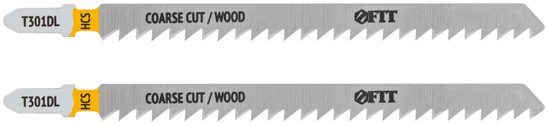 Полотно по дереву HCS шлифованные под свободным углом зубья 132/106/4мм (T301DL) (уп.2шт) FIT 40899