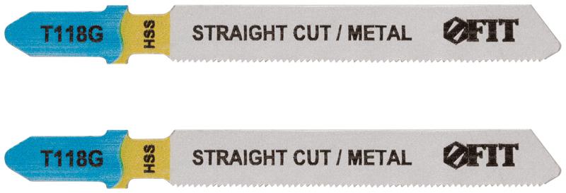 Полотно по металлу HSS 76/51/0.7мм (Т118G) фрезерованные волнистые зубья (уп.2шт) FIT 40908