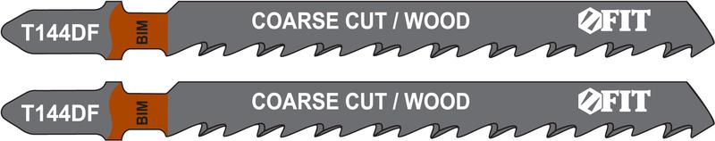 Полотно по дереву Bimetal разведенные шлифованные зубья 100/74/4мм (Т144DF) (уп.2шт) FIT 40945