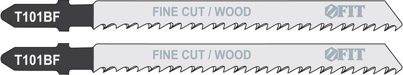Полотно по дереву Bimetal шлифованные под свободным углом зубья 100/74/2.5мм (T101BF) (уп.2шт) FIT 40955