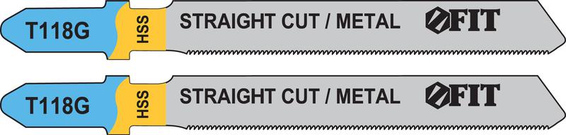 Полотно по металлу HSS 76/51/0.8мм (Т118G) фрезерованные волнистые зубья (уп.2шт) FIT 40963