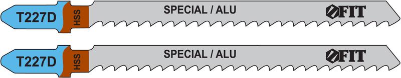 Полотно по металлу полимерным и эпоксидным материалам HSS 100/74/3мм (T227D) фрезерованные зубья (уп.2шт) FIT 40977