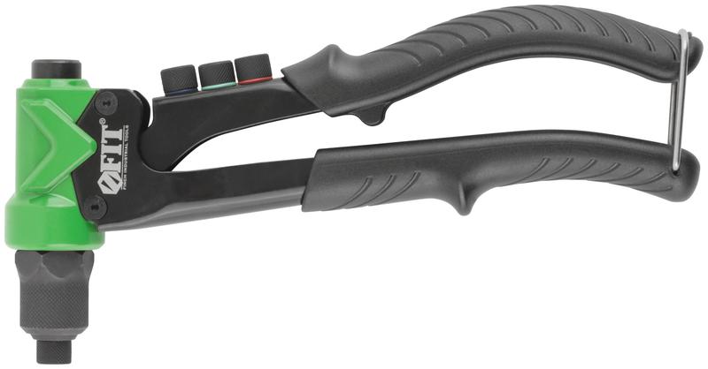 Заклепочник комбинированный профи для резьбовых заклепокм 3-М6 и вытяжных заклепок 2.4-4.8мм (235мм) FIT 32070