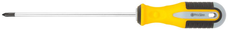 Отвертка "Старт" CrV сталь прорезиненная ручка 5х150мм РН1 FIT 55175