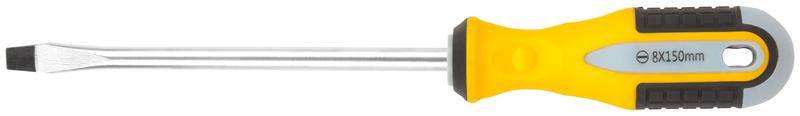 Отвертка "Старт" CrV сталь прорезиненная ручка 8х150мм SL FIT 55189