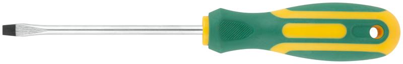 Отвертка "Контур" CrV сталь прорезиненная ручка 5х100мм SL FIT 55202