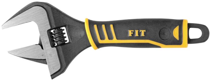 Ключ разводной "Стайл" узкие губки шкала экстра увелич. захват прорезин. ручка 150мм 34мм FIT 70166