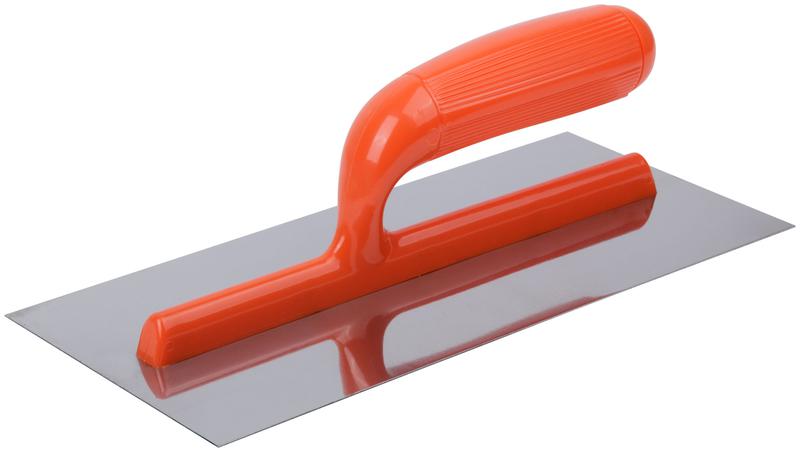 Гладилка нержавеющая с пластик. ручкой плоская 280х130мм FIT 05160