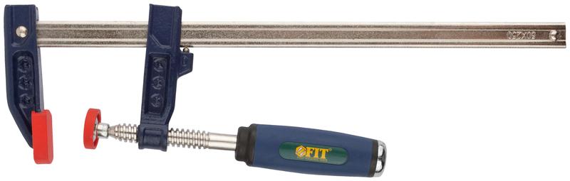 Струбцина тип "F" усиленная мягкая ручка 50х250мм FIT 59153