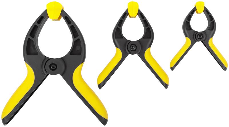 Струбцина нейлоновая быстрозажимная набор 3шт ( 75х40мм/100х50мм/150х80мм) FIT 59260