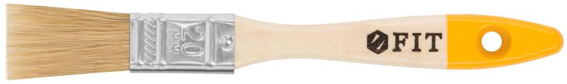 Кисть флейцевая "Стандарт-Плюс" натур. светлая щетина деревянная ручка 3/4дюйм (19мм) FIT 01042