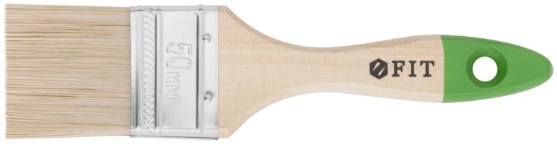 Кисть флейцевая "Микс" смешанная натуральная и искусственная щетина деревянная ручка 2дюйм (50мм) FIT 01195