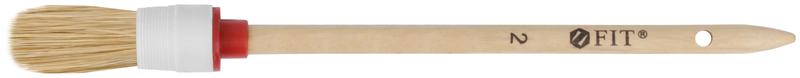 Кисть круглая натуральная светлая щетина №2 (20мм) FIT 01302