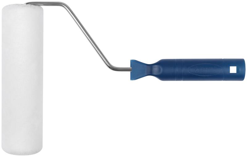 Валик велюровый диаметр 40/48мм бюгель 6мм ворс 4мм 180мм бел. FIT 02133