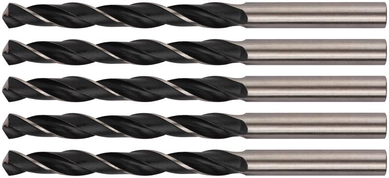 Сверло по металлу HSS черненые 8.0х117мм (уп.5шт) FIT 33580