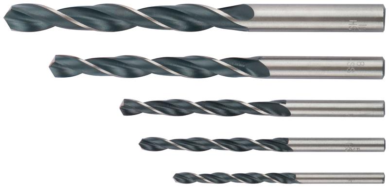 Набор сверл по металлу HSS черненых 5шт ( 4-5-6-8-10мм) FIT 33852