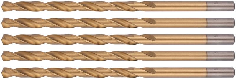 Сверло HSS по металлу удлиненные титановое покрытие 7.0х156мм (уп.5шт) FIT 34270