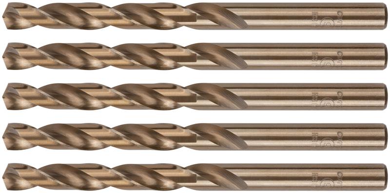 Сверло по металлу Profi с кобальтом 5% 9х125мм (уп.5шт) Cutop 48-90-5