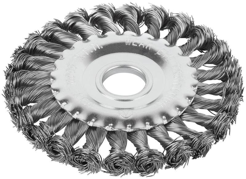 Щетка для УШМ посадка 222мм тип "Плоская" крученая проволока 0.5мм 125мм блист. Profi Cutop 82-908