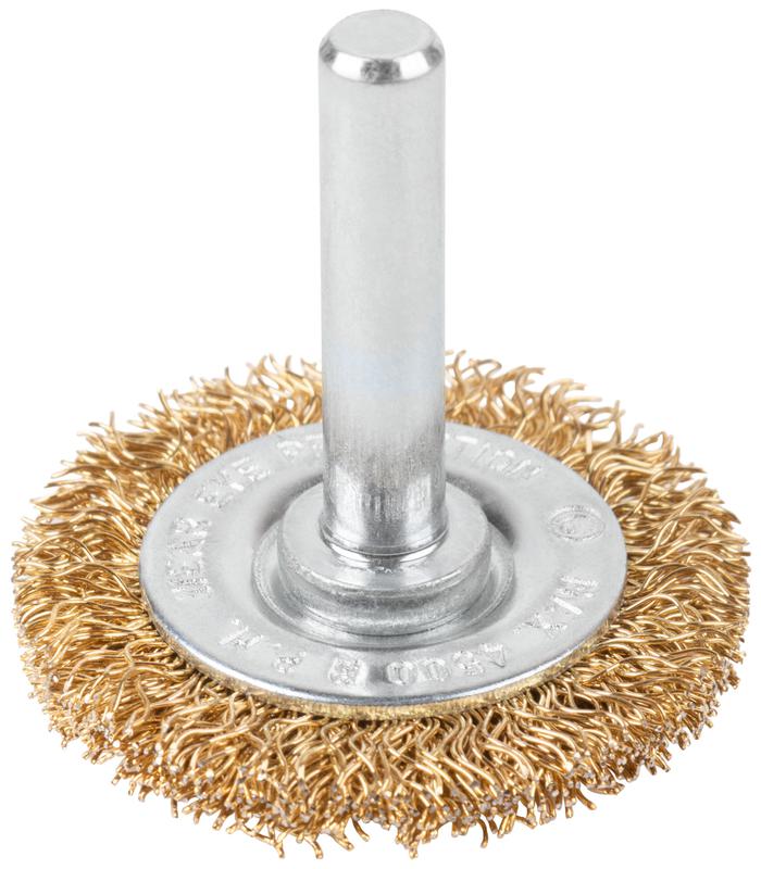 Щетка для дрели тип "Плоская" латун. витая проволока 0.3мм 38мм блист. Profi Cutop 82-913