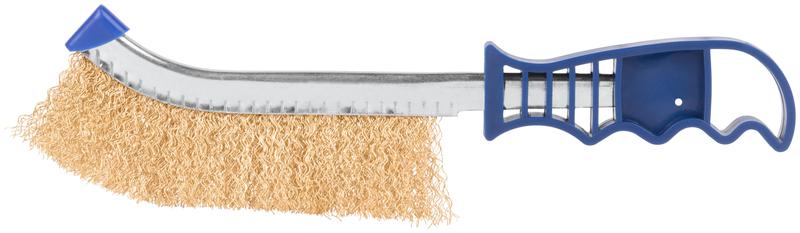 Щетка зачистная латун. витая проволока 0.3мм пластиковая ручка 250мм Profi Cutop 82-923