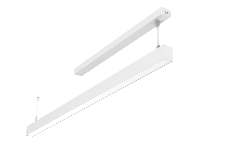 Светильник светодиодный Angusta 513х35х45 18Вт 4000К IP40 подвесной аварийный автономный постоянного действия RAL9003 бел. муар рассеив. опал VARTON V1-R0-00238-30A00-4001840