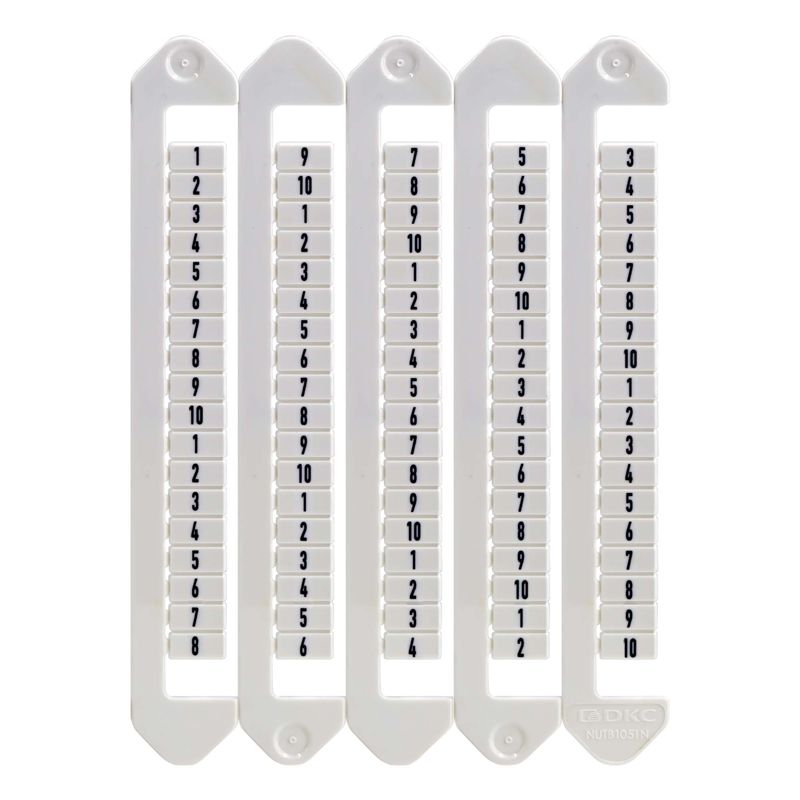 Маркировка для клемм ширина 5мм от 21 до 30 вертикалная ориентация DKC NUTB-5-21-30V